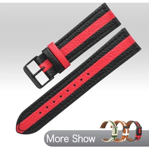 22mm Straps For Samsung Galaxy Watch 3 Band 45mm Real Leather Watchbands for Huawei Watch 3/3Pro HONOR Magic Amazfite Bracelet
