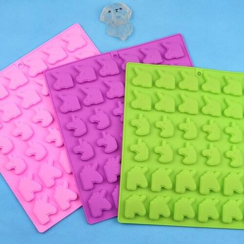 36 Even Unicorn Silicone Chocolate Mold Aromatherapy Mould XG319