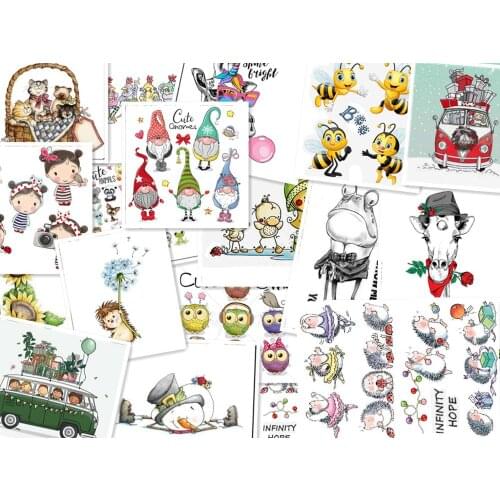 The new fine Stamp And metal die Scrapbooking Alphabet Diy Embossing Craft making Silicone Transparent cartoon pattern Stamps
