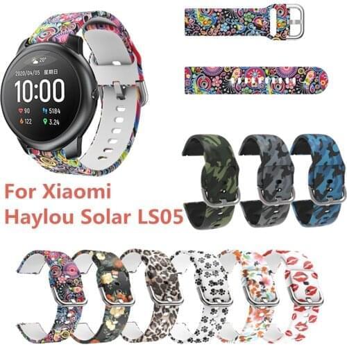 Silicone Watch Strap For Xiaomi Haylou Solar LS05 22mm Watchband Xiomi Xaomi Xiaome Haylou-Solar-LS05 Bands correa de reloj