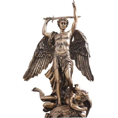 16" westward art bronze marble base carved Greek mythology Angell statues