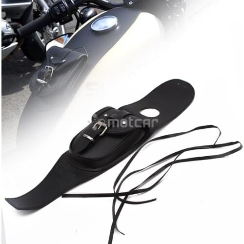 Mototcycle Tank Bags PU Leather Tank Chap Cover Panel Pad Bib Bra Bag For Harley 883 1200 XL Sportster