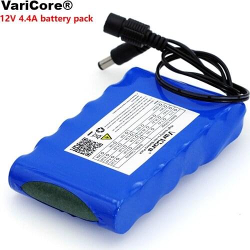 12 v 4.4 Ah 4400mAh 18650 Rechargeable batteries 12V Li-Ion Battery pack Protection Board CCTV Monitor battery