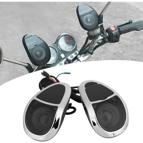 12V Motorcycle Bluetooth Speaker MP3 FM Radio with Light Sound Amplifiers for Motorcycle Electric Car Scooter