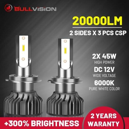 Foco Led H8 20000Lm Car Lamps Mini H9 H11 9005 Hb3 Diode Super Bright 9006 Hb4 Spotlights H1 H7 H4 High Power Headlight 90W Bulb