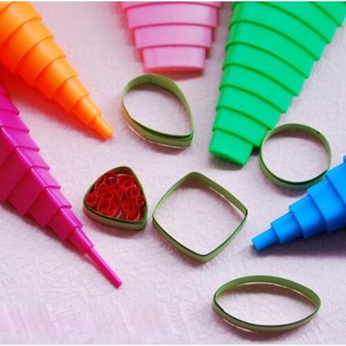 5Pcs Paper Quilling Border Buddy Bobbin Tower Quilled Creation Handmade Craft DIY Tools