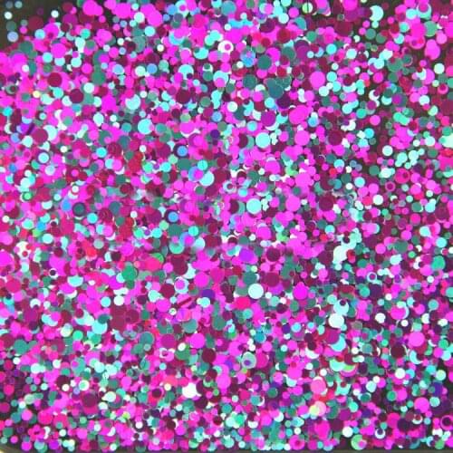 500Gram/lot Round Glitter Rose Blue Green colors Shiny Metallic Nail Art Resin Slime Decoden Supplies 1mm2mm3mm Mixed YMP-16