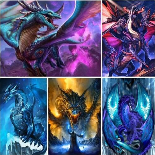 Diamond Painting Full Square Drawing Dragon Cartoo 5d Diamond Embroidery Picture Of Rhinestone Mosaic Home Decoration Gift
