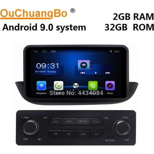 Ouchuangbo gps car audio player video for Peugeot 308 2008-2013 support 4 core USB wifi SWC 1080P video bt android 9.0 system