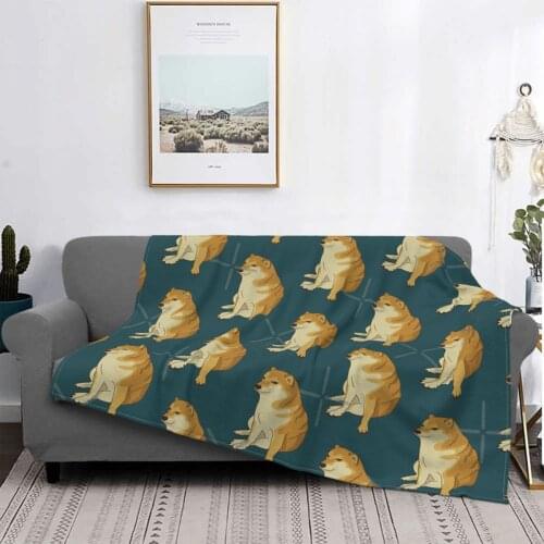 Cheems Throw Blanket Bedspread Terry Cotton Bedspreads 1 P And Half Mexican ChildrenS Blanket Blanket Sofa Summer