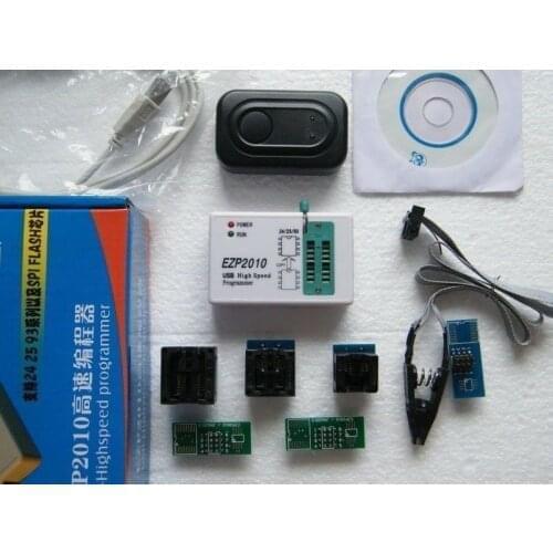 EZP2010 USB Programmer EEPROM SPI BIOS Programmer + Socket + SMD chips Support 24/25/93 EEPROM bios 25T80 SPI FLASH Bios