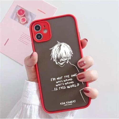 GYKZ Japan Anime Tokyo Ghoul Phone Case For iPhone XS MAX 11 Pro 12 XR X 7 SE20 8 6Plus Cute Transparent Hard Cover Matte Fundas