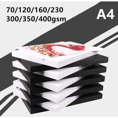 A4 Black and White Kraft Papers 70-200gsm High Quality Scrapbook Paper DIY Handmake Card Making Craft Paper Cardboard Origami