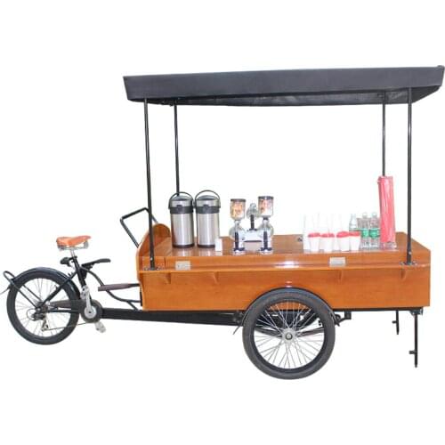 Multifunction Adult Tricycle Electric Cargo Bike Mobile Food Display Cart for Sale Coffee Fruit Beer on The Street