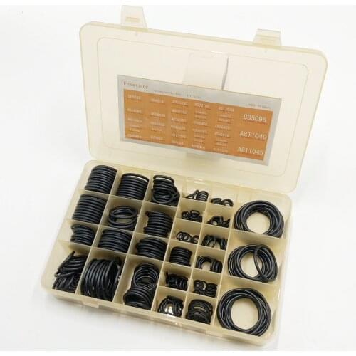 NBR 90 O-RING KIT 383PCS FOR HITACHI EXCAVATOR NITRILE 90 SHORE RUBBER SEALING O-RING BOX