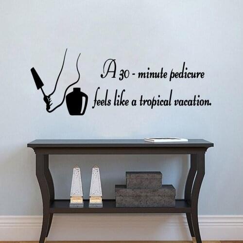 Fun nail salon Waterproof Wall Stickers Home Decor For Babys Rooms Wall Stickers Waterproof Wallpaper