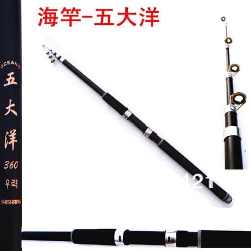 Whole Sale 30 pcs/lot 2.1 m parabolic pole fishing rod sea rod cast fishing rod Sea fishing rod