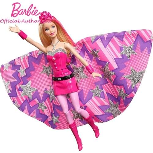 Original Brabie Brand Princess Power Pretty Fairy 2019 New Arrival Barbie Dolls Flying Long Skirt Kid Toys CDY61 For Girls