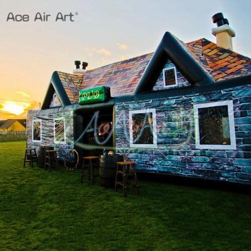 Customized Large Oxford Inflatable Pub Bar Tent Commercial Bar Booth Inflatable Wine House Party Tent for Sale