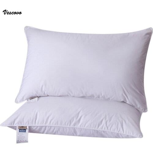 Goose Down Sleeping Pillow Goose Down Filling Pillow Five-star Hotel Bed Feather Pillow 48*74