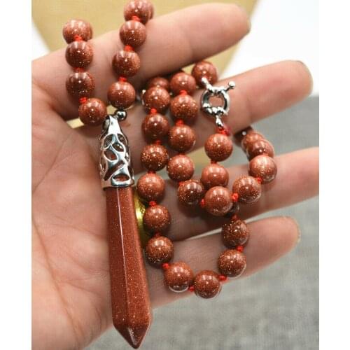 Hexagonal Gemstone Healing Chakra Reiki Pendant Necklace