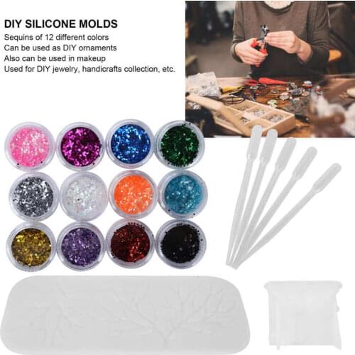 DIY Casting Silicone Molds Elk Horn Jewelry Crafting Molds Sequins Dropper Accessories Jewelry Making Processing Tools