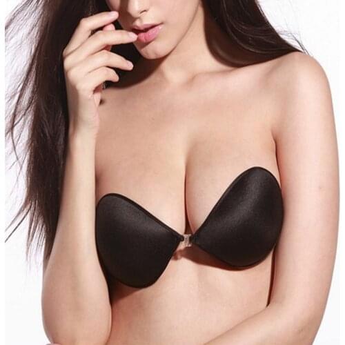 Silicone Bras Push Up Bra Women Front Tie Lingerie Strapless Bra Plus Size Invisible Sexy Women Nubra for Wedding Dress