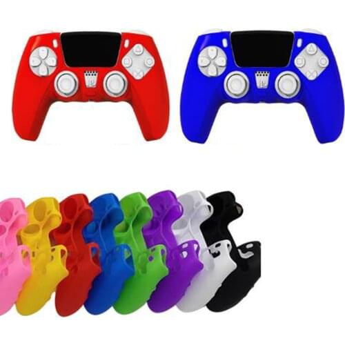 Silicone Soft Joypad Skin Cover Protective Case For Sony Playstation Dualshock 5 PS5 Controller Gamepad Protection Accessories