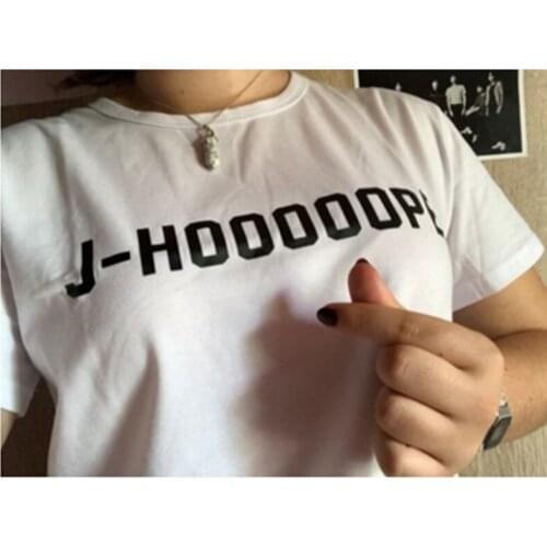 Skuggnas J-HOOOOOPE JHOPE T-Shirt unisex women men fashion tee short sleeve tumblr tops casual letter print clothes