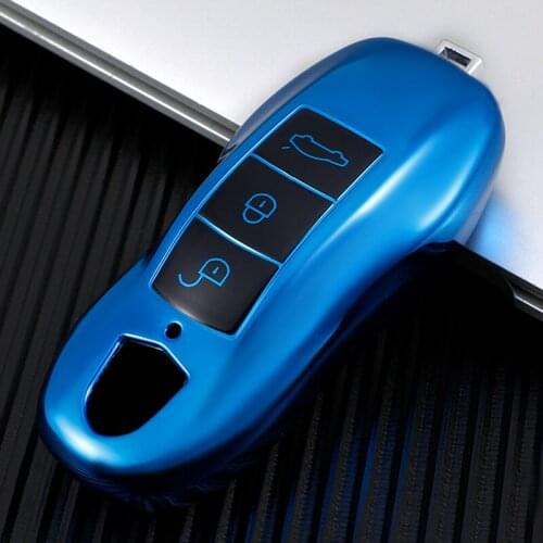 TPU Smart Car Key Middle Cover Case for Porsche Boxster Cayenne Panamera Macan Cayman 911 918 996 997 991 Protective Shell