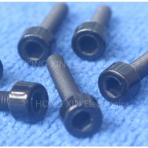 M3*5/6/8/10/12/15/18/20/25 Black 1pcs Nylon Inner Hexagon Socket Head Cap Screws Plastic Bolt Insolation brand new RoHS screw