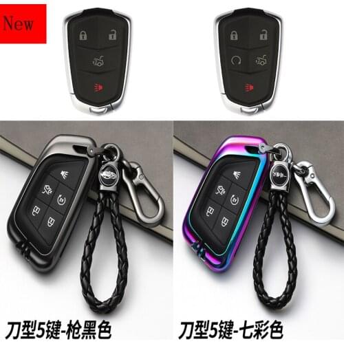 High-Quality Galvanized Alloy Car Smart Key Case Cover for Cadillac CT5 CT4 XT5 XT4 ATSL XTS Car Accessories