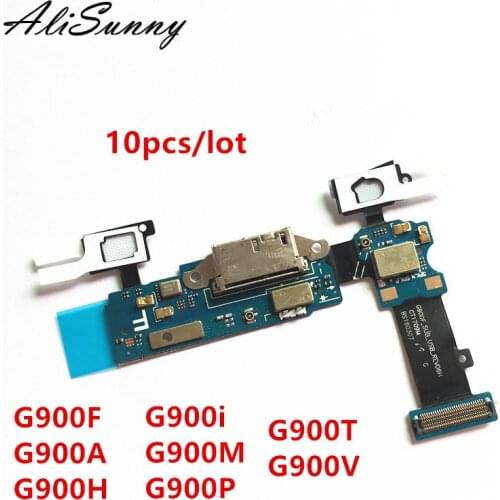 AliSunny 10pcs Charging Port Flex Cable for SamSung Galaxy S5 G900F G900A G900H G900i G900M G900P G900T G900V Charger USB Dock