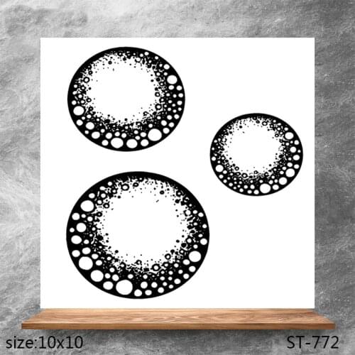 ZhuoAng Dilapidated black hole Transparent Seals for DIY scrapbooking photo album Clear Stamps