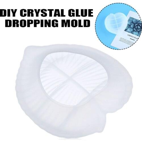 1pc Handmade Storage Case Silicone Mould Leaf Shape Plate Bowl Dish Resin Casting Storage Box Plate Molds DIY Crafts