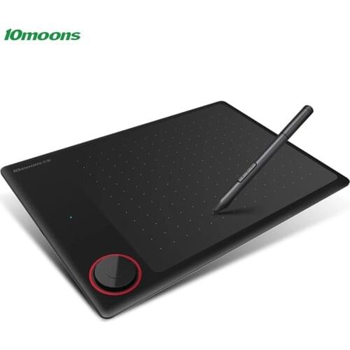10moons G30 Graphics Drawing Tablet 7.2x5.3 Inches with Battery-free Stylus Compatible with PC Windows Android OTG for Drawing