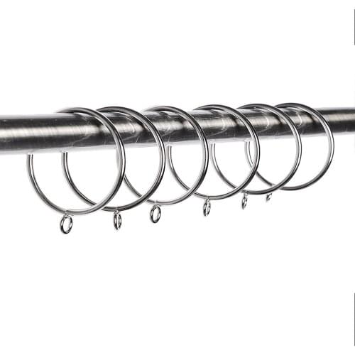 12pcs Rustproof Metal Curtain Drape Rod Ring Eyelet Ring for 55mm Diameter Poles