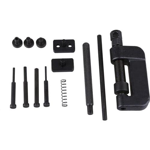 13PC Chain Cutter Rivet Tool Set Riveting Breaker ATV Bike Motorcycle Cam Drive