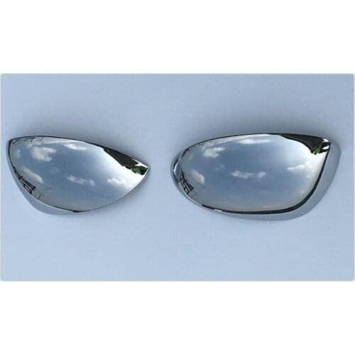 For Nissan Juke 2011 2012 2013 2014 2Pcs High Quality Exterior Accessories Door Side Mirror Chrome Trim Covers Rear View Cap Seq