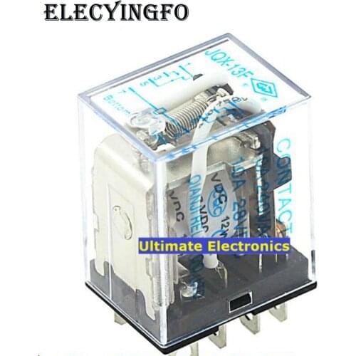 2pcs original intermediate relay JQX-13F-DC12V-2Z 8-pin two open two closed 10A 250V