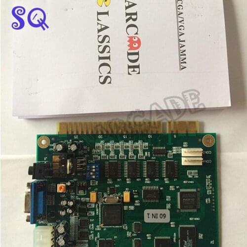 4pcs 60 in 1 Classical Arcade Game PCB Jamma Cocktail Machine Arcade Game Board for CGA VGA