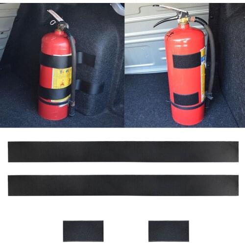 4Pcs/Set Car Vehicle Trunk Fire Extinguisher Fixing Belts Strong Magic Tape