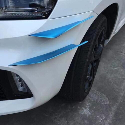 4pcs/set Car Stickers Modified Combat Type Universal Air Knife Sticker Carbon Fiber Decoration Auto Modification Accessories