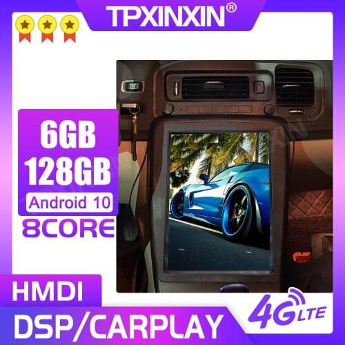 6G+128GB Android 10 For Volvo S60 Car Multimedia Player Tesla Stereo Audio Autoradio GPS Navi Head Unit Carplay