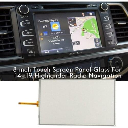 8 Inch Press Screen Panel Glass Digitizer for 14-19 Toyota Highlander Radio Navigation LA080WV2 (TD)(01)
