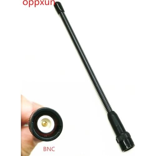 VHF 136-174 MHz BNC Antennna Black Spring Flexible Diamante for Walkie Talkie ICOM IC-V8 V80 V80E V82 V85 F3S Radio High Gain