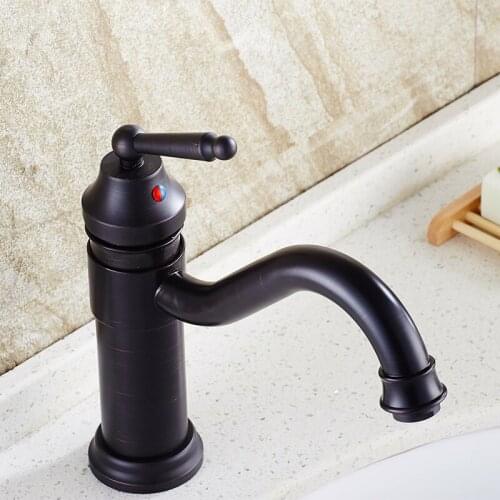 Black Oil Rubbed Brass Ceramic Single Handle Swivel Spout Kitchen & Bathroom Vessel Sink Basin Faucet Mixer Water Tap anf320