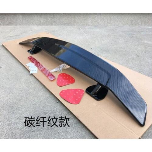 ABS/Carbon fiber Black primer Universality Sedan Three-box Rear Spoiler Wing trunk lip Auto Car Lip Spoiler 1968-2020