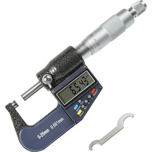 Digital Micrometer Digital Electronic Micrometer With Scale Inch Metric Conversion Metric Micrometer 0-25mm 0.001mm