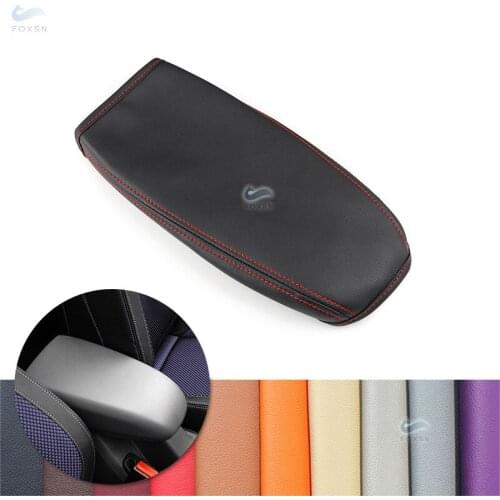 For Ford Focus 2007 Car Accessories Interior Center Console Lid Armrest Box Cover Microfiber Leather Decor